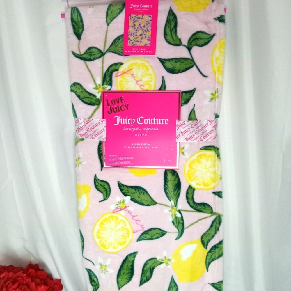 Juicy Couture plush throw